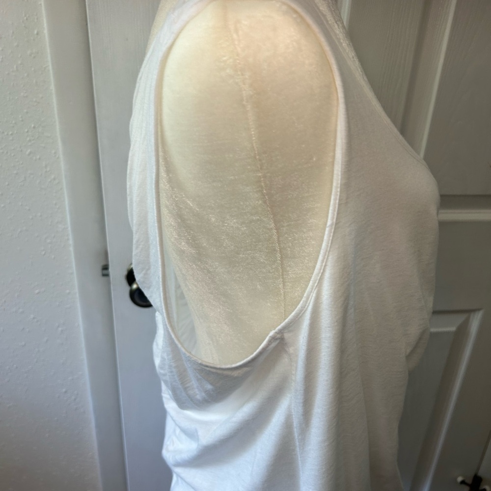 - Inc International Concepts sleeveless white beaded top - Picture 5 of 7